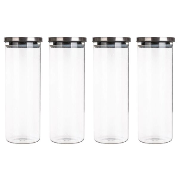 Dóza skleněná FREIA 1800 ml, s víčkem, 1,8 l