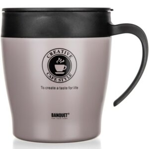 Banquet Termohrnek cestovní TAZZA 330 ml, Latte