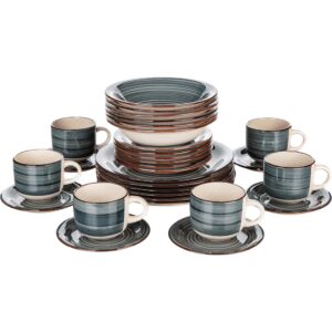 Banquet 30dílná jídelní sada Spiral Blue