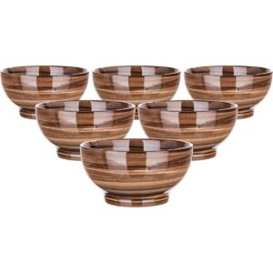 Banquet Sada 6 misek Palas 14,3 cm, hnědá